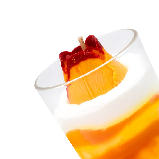 Bougie Trompe-l'Œil "Tulipe" – Création Artisanale & Parfum de Grasse (30H)