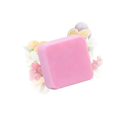 Galet de cire fondant rose parfumé au jasmin et fruit de la passion, création végétale de la KAVERN.